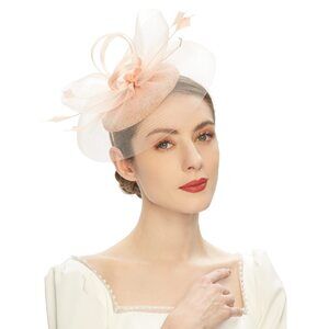 4791 Tea Party Fascinator Kentucky Derby Hat Pillbox Headband